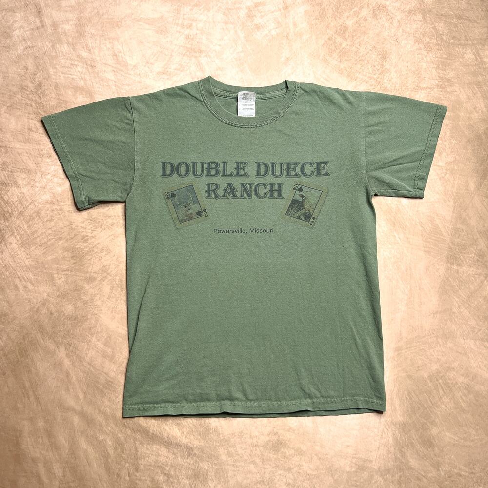 Double Duece Ranch Missouri Shirt Deer Pheasant Playing Cards Cabincore Grandpa